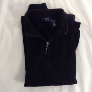 Izod ¼ zip L/S Cotton/Spandex Shirt Black Sz M
